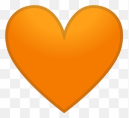 Orange Heart Icon - Orange Heart Icon Png Emoji,Yellow Heart Emoji