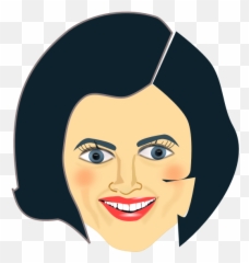 Vector Portrait Of Middle - Mother Face Clip Art Emoji