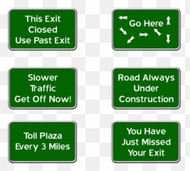 Highway Signs Freeway Funny - Emoji
