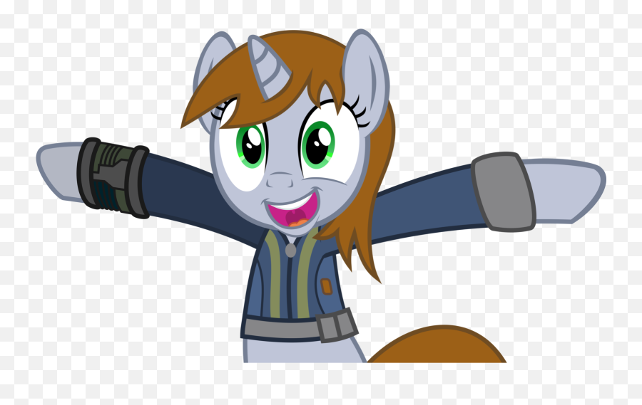 Sarcastic Littlepip - Littlepip Of Fallout Equestria Emoji,Tripping Emoji