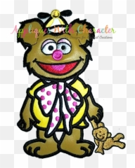 Muppet Baby Fozzie Applique Design - Cartoon Emoji,Miss Piggy Emoji