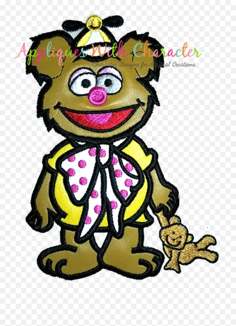 Muppet Baby Fozzie Applique Design - Cartoon Emoji,Miss Piggy Emoji