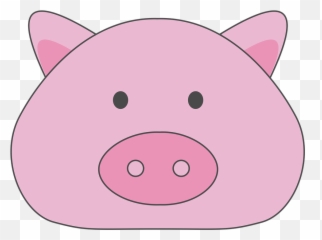 Pig Face Illustration - Cartoon Emoji,Pig Emoji