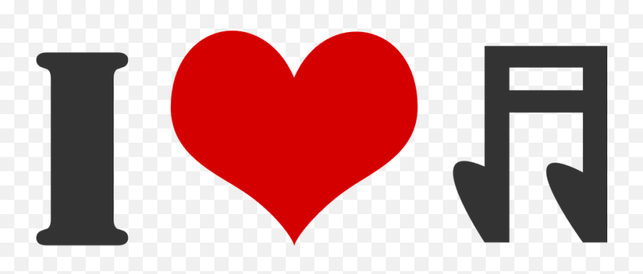 Heart Love Music - Heart Emoji,Facebook Heart Emoticons