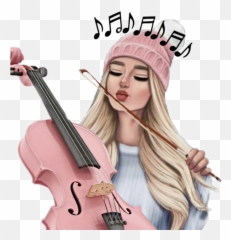 Violin Sticker Challenge - Bff Cute Drawing Girls Emoji,Violin Emoji