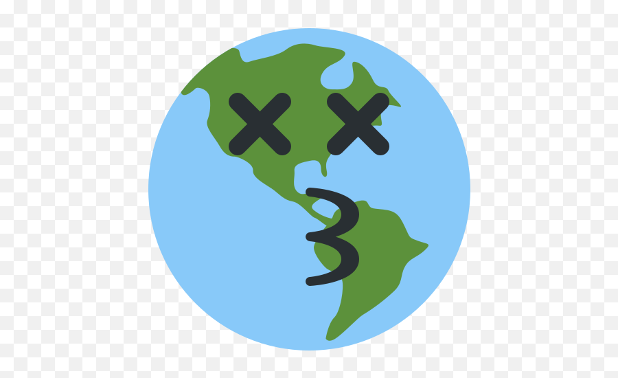 Emoji Bot - Earth Thinking,Earth Emoji