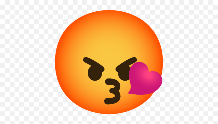 Angrykiss - You Are Angry But Also In Love Emoji,Angry Kiss Emoji