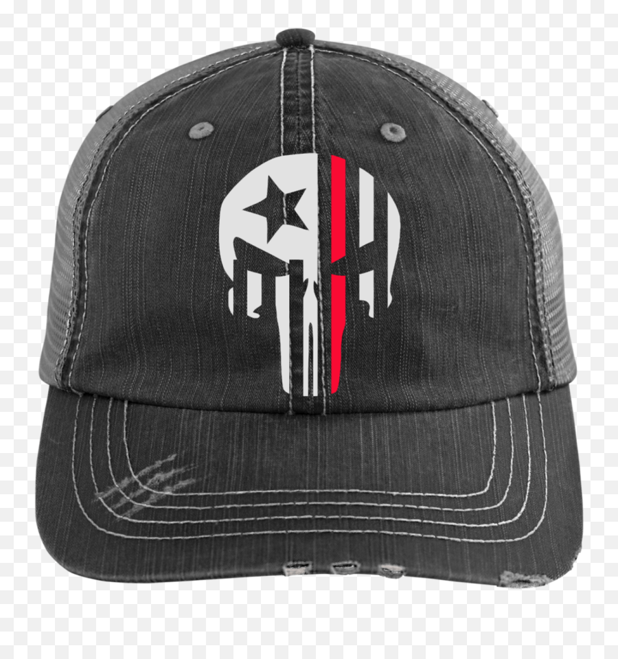 Thin Red Line Punisher Skull Fireman - Hat Emoji,Punisher Emoji