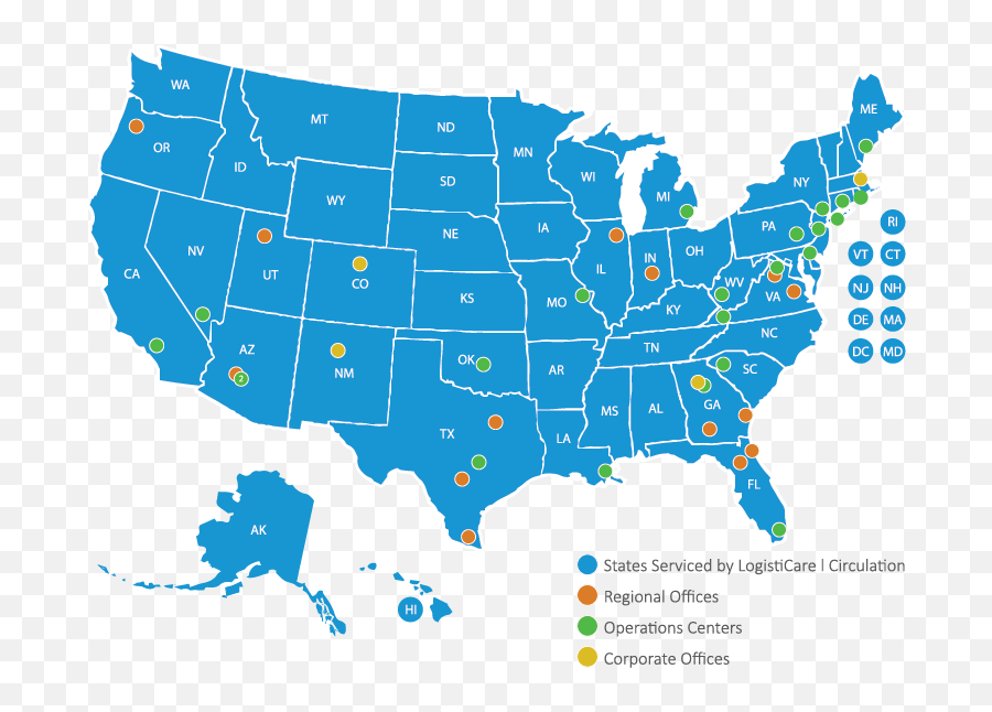 Reservation Numbers U0026 Location Map Logisticare Solutions - Usa Map Emoji,Louisiana Creole Flag Emoji