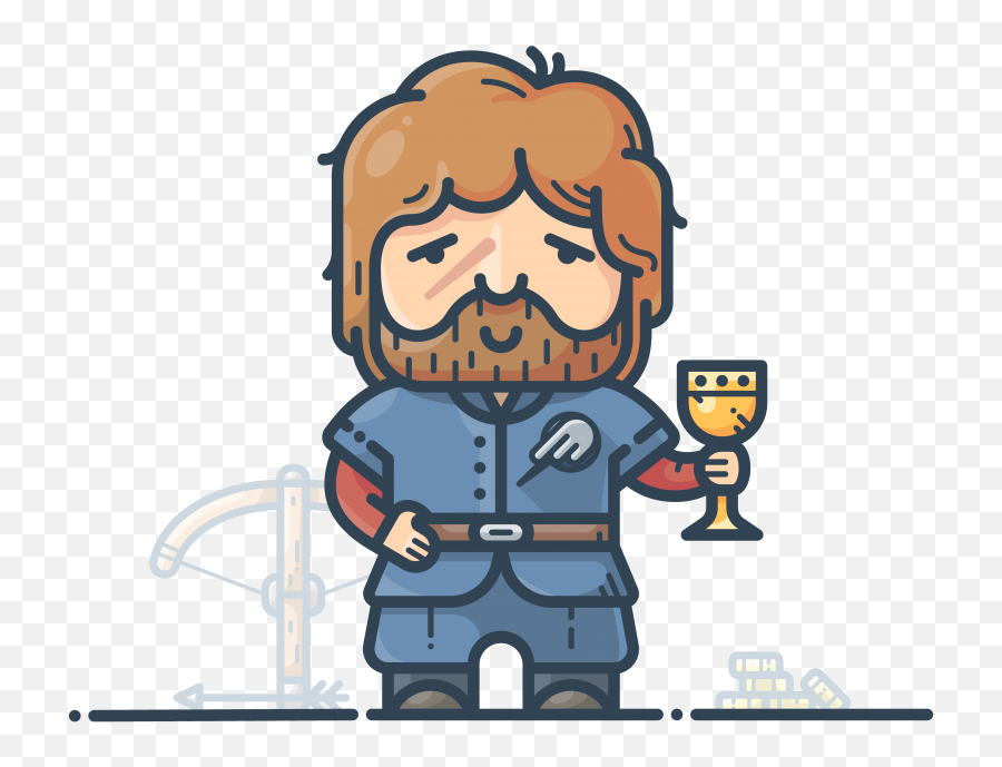 Tyrion Lannister Emoji Png Transparent - Game Of Thrones Cartoon Illustrations,Game Of Thrones Emoji