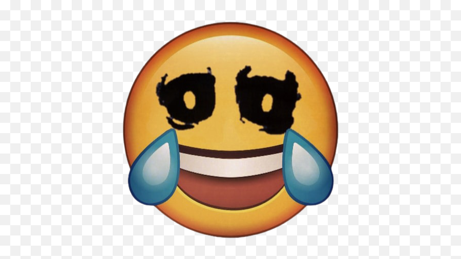 Cursed Emoji Funny Form Of Popular Symbols - Cry Laugh Emoji Png,Terrified Emoji