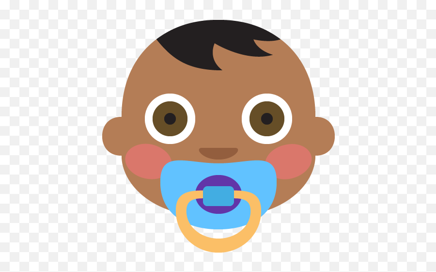 Baby Medium Dark Skin Tone Emoji Emoticon Vector Icon - Emoji Bebe Png,How To Draw Emojis