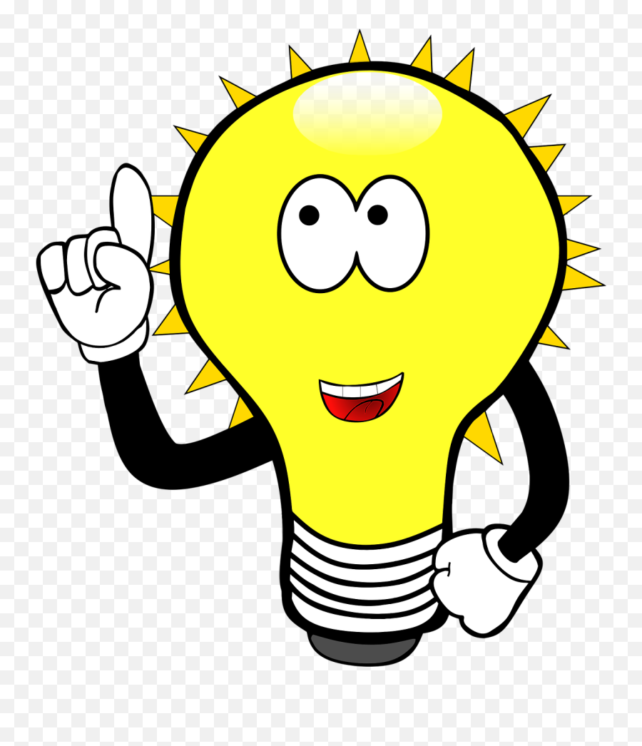 Light Bulb Idea Enlightenment Plan Free Vector Graphics - Light Bulb Png Clipart Emoji,Thinking Emoticon