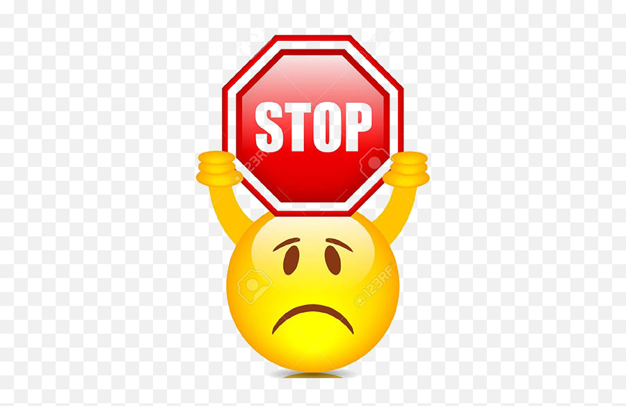A Message To The Rainbow Bridge - Emoji Please Stop,Stop Sign Emoji