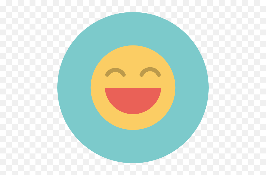 Big Smile Smiley Face Emoticon Free Icon Of Flat Retro - Happy Face Flat Icon Emoji,Smiley Face Emoticon