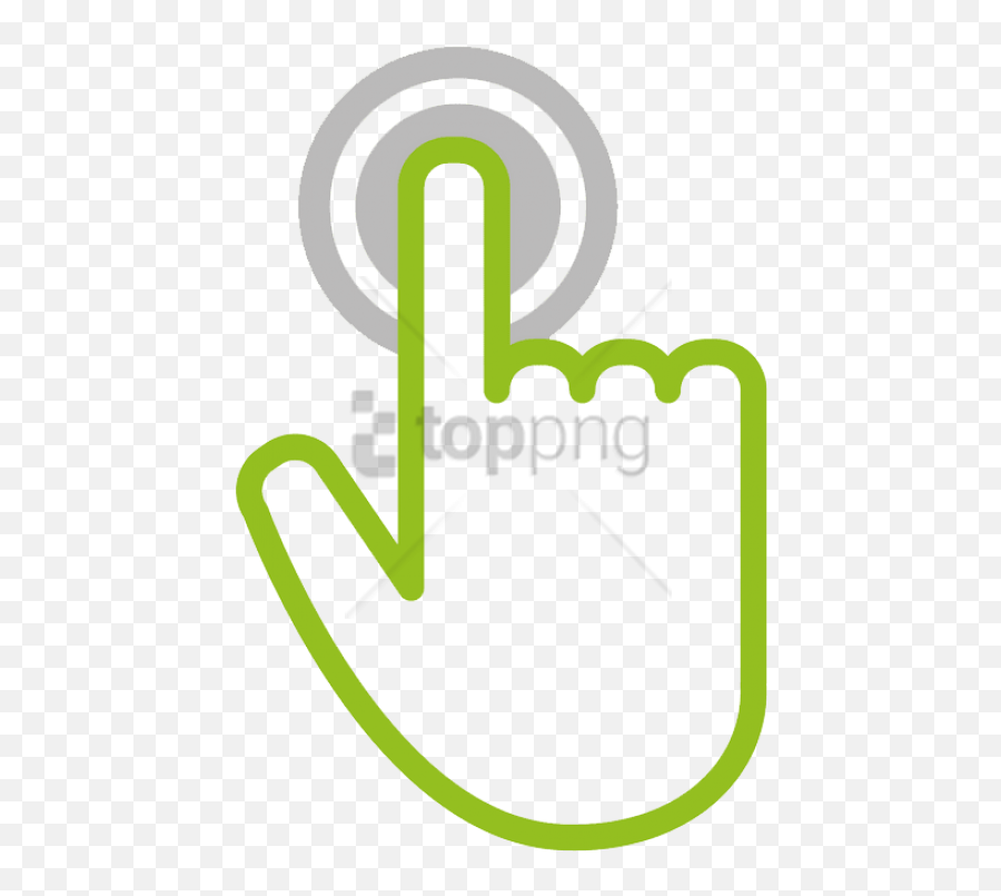 Hand Touch Icon Png Images Background - Cursor Hand Icon Green Emoji,Dreidel Emoji