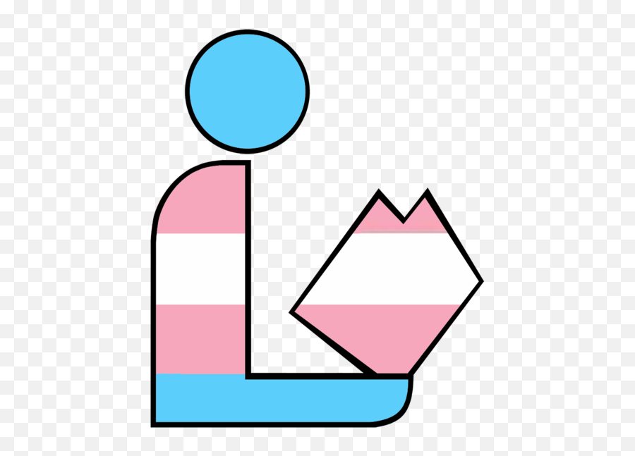 Transgender Pride Library Logo - Trans Pride Library Emoji,Trans Flag Emoji