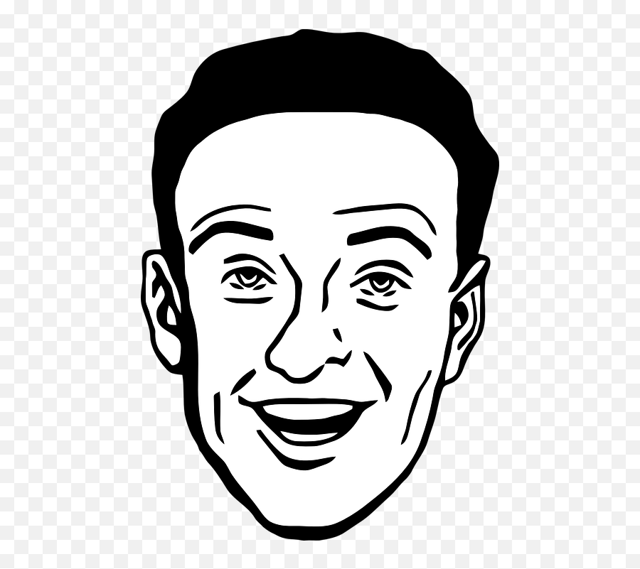 Smiling Man Face Drawing Emoji,Hippo Emoji