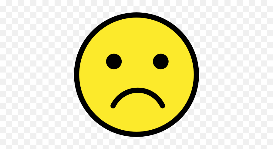 White Frowning Face - Frowning Face Emoji,Face Emoji
