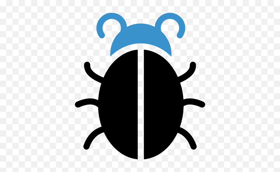 Bug Insect Virus Icon - Security Double Colour Blue Black Vol 1 Emoji,Bug Emoji