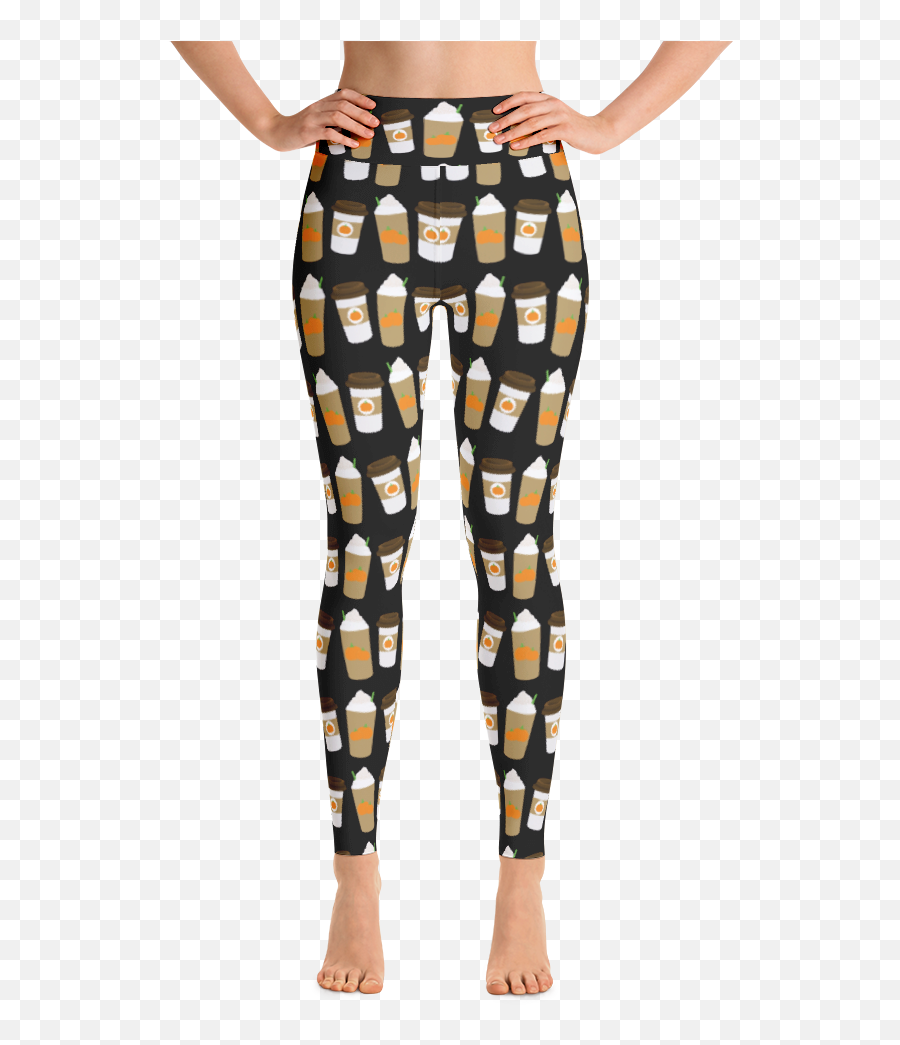 Download Pumpkin Spice Latte - Legging Cheetah Png Image Sublimated Legging For Women Emoji,Cheetah Emoji