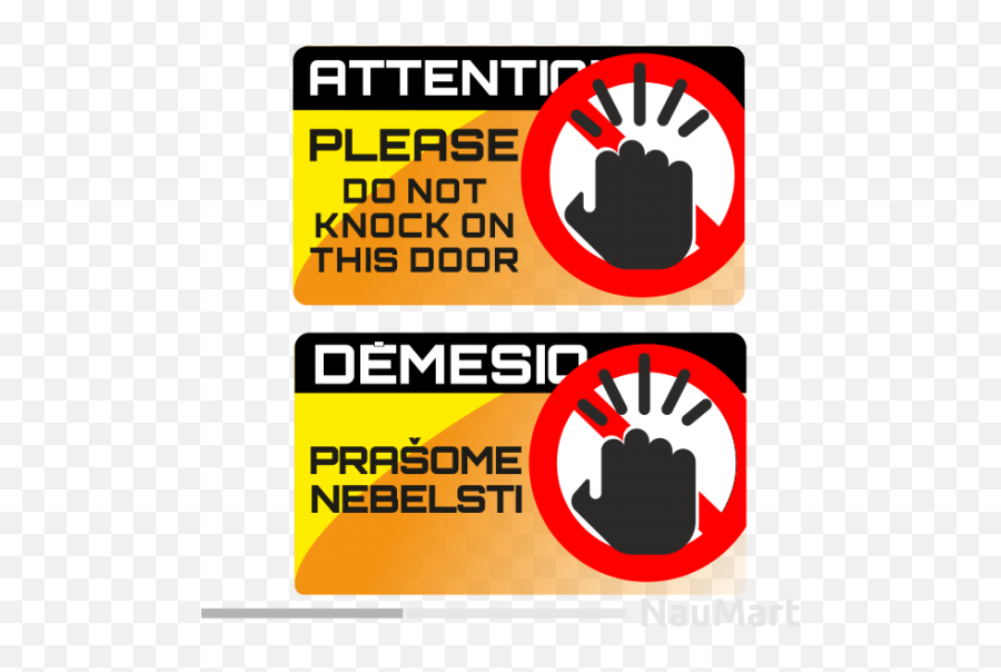 Please Do Not Knock This Door Attention - Museo Nacional Centro De Arte Reina Sofía Emoji,Warning Sign Emoji