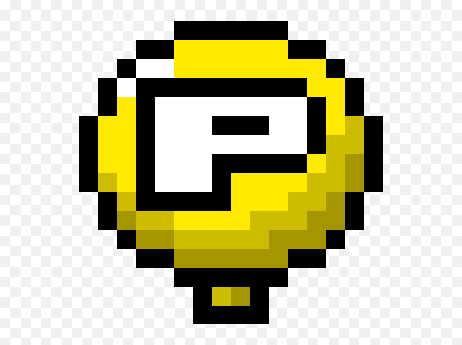 Pixilart - Mario P Balloon Sprite Emoji,P Emoticon