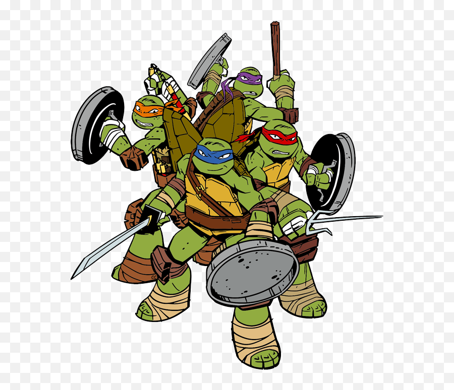 Clipart Teenage Mutant Ninja Turtles Png - Tortugas Ninja Caricatura Emoji,Ninja Turtles Emoji