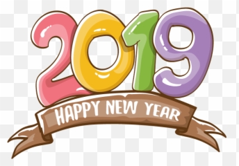 2019 Happy New Year 16 Vector - Illustration Clipart Full Clip Art Emoji,Emoji New Years