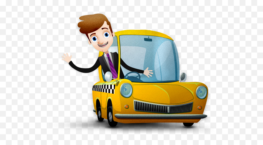 Taxi Clipart Transparent Background - Taxi Driver Clipart Png Emoji,Taxi Emoji