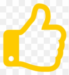 Yellow Thumbs Up Clipart - Pink Png Emoji
