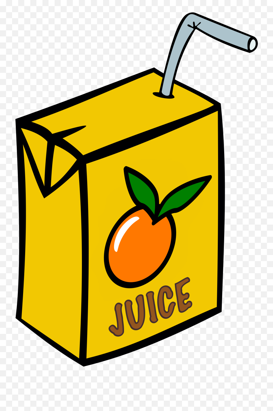 Fruit Juice Box Clipart - Orange Juice Box Clipart Emoji,Orange Juice Emoji