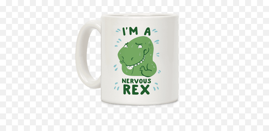 Nervous Dog Slogans Coffee Mugs Lookhuman - Mug Emoji,Nervous Sweat Emoji