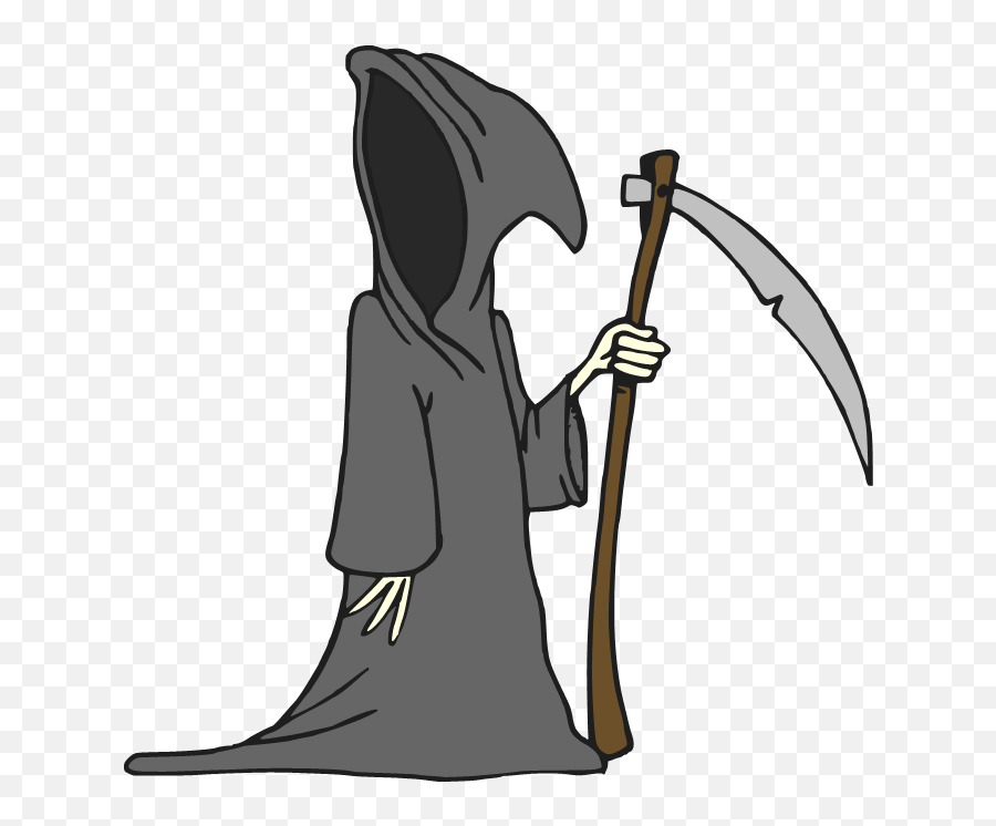 Death Png - Death Grim Reaper Cartoon Emoji,Grim Reaper Emoji