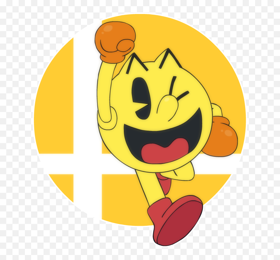 Smash 55 - Pacman By Dommydraws On Newgrounds Cartoon Emoji,Judging Emoticon