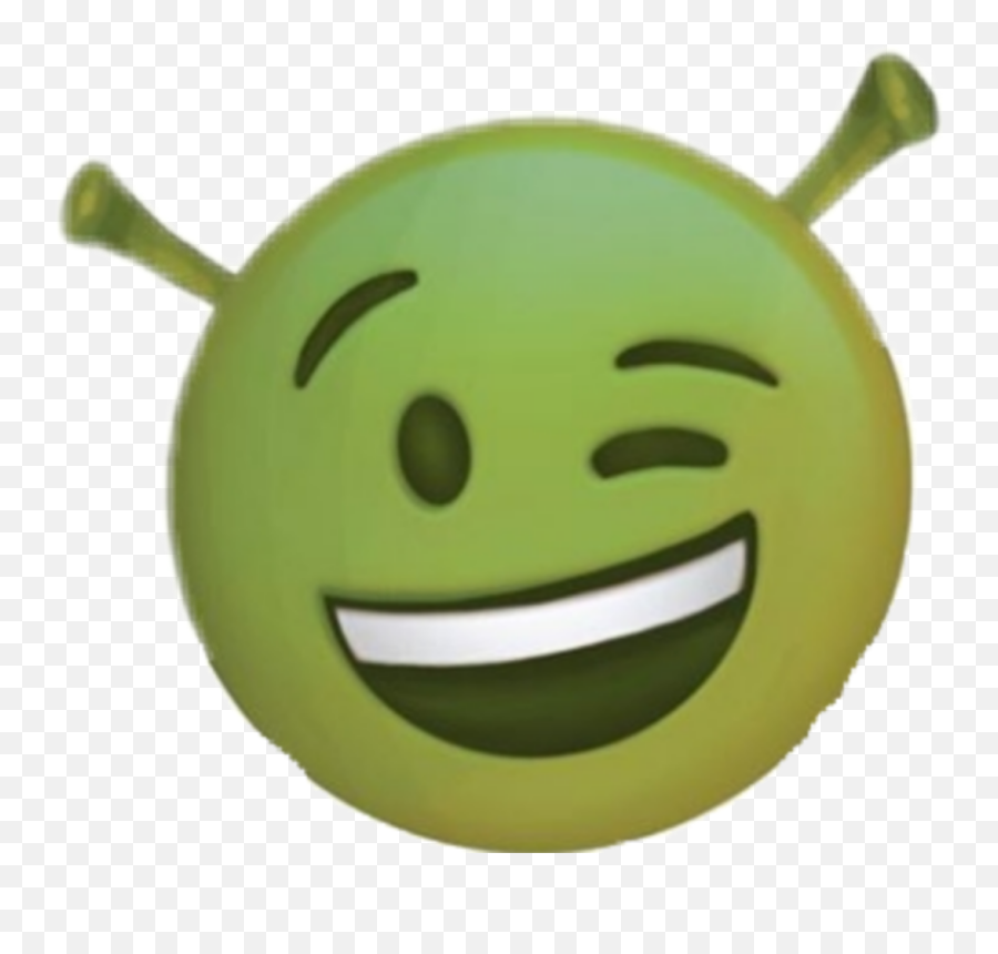 Emoji Shrek Green Carton Sticker - Emoji Shrek,Emoji Ears