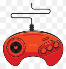 Sega Mega Drive Clipart - Old Game Controllers Emoji