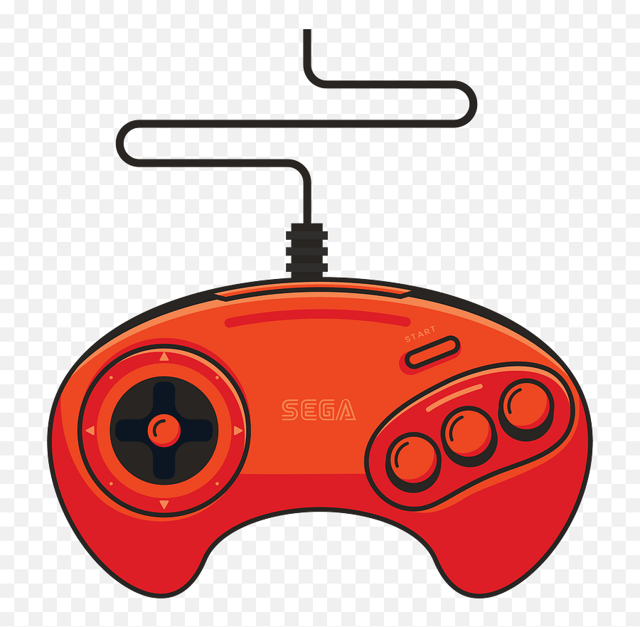 Sega Mega Drive Clipart - Old Game Controllers Clipart Emoji,Gaming Controller Emoji
