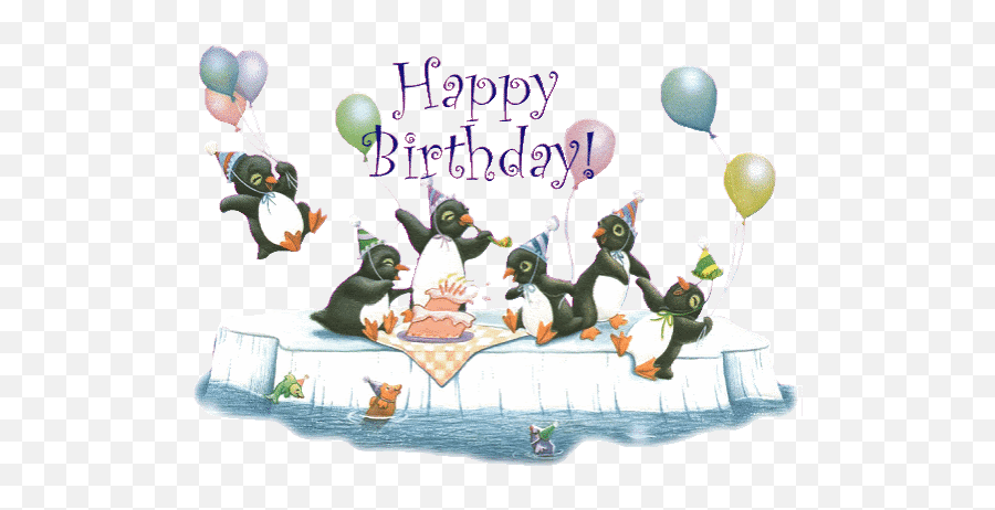Top Penguin Birthday Stickers For Android Ios - Animated Happy Birthday Penguin Gif Emoji,Penguin Emoticons