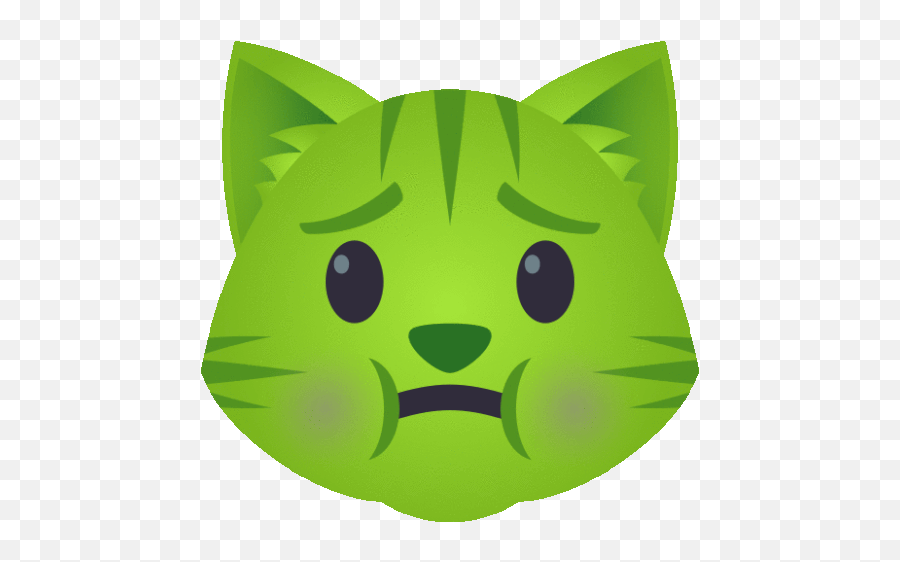 Nauseated Face Cat Gif - Nauseatedface Cat Joypixels Discover U0026 Share Gifs Happy Emoji,Feeling Sick Emoji