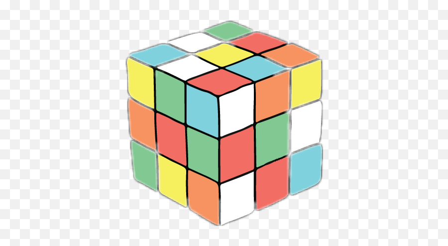 Cube Stickers - Solid Emoji,Rubik's Cube Emoji