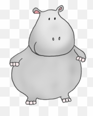 Drawing Hippopotamus Hipo Transparent - Transparent Background Hippo Clipart Emoji,Boobie Emoji