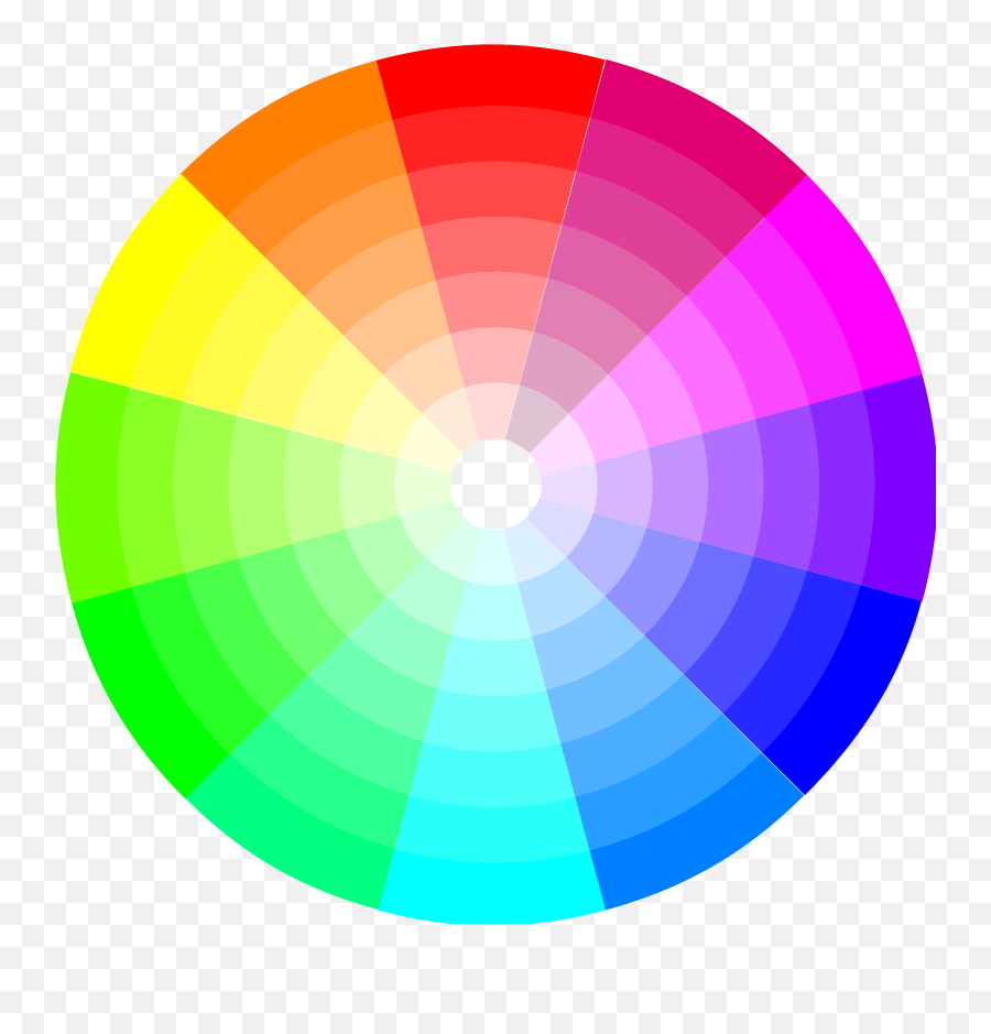 Color Wheel Vector Clipart Image - Color Wheel Png Emoji,Mouth Zipped Emoji