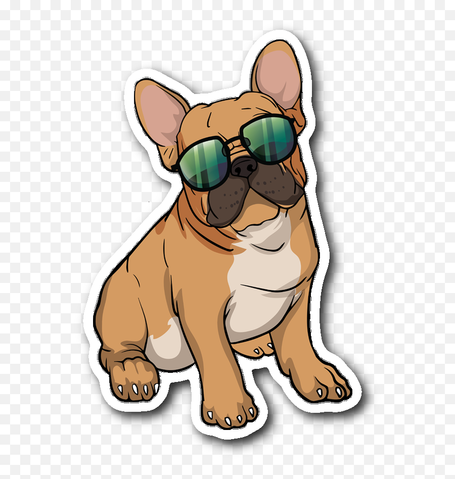 French Bulldog Sticker Cute Gift For - French Bulldog Clipart Emoji,Boxer Dog Emoji