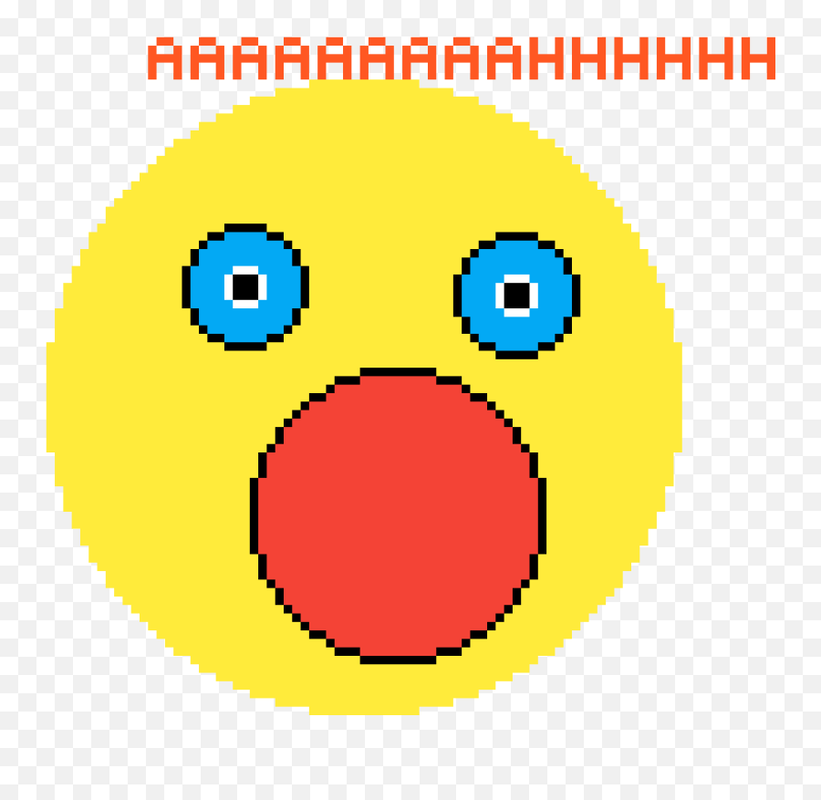 Pixilart - Circle Emoji,Screaming Emoticon