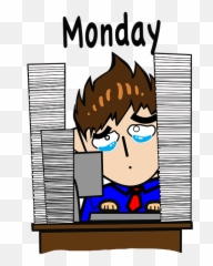 Cubicle Monday Emoji Greeting Card -
