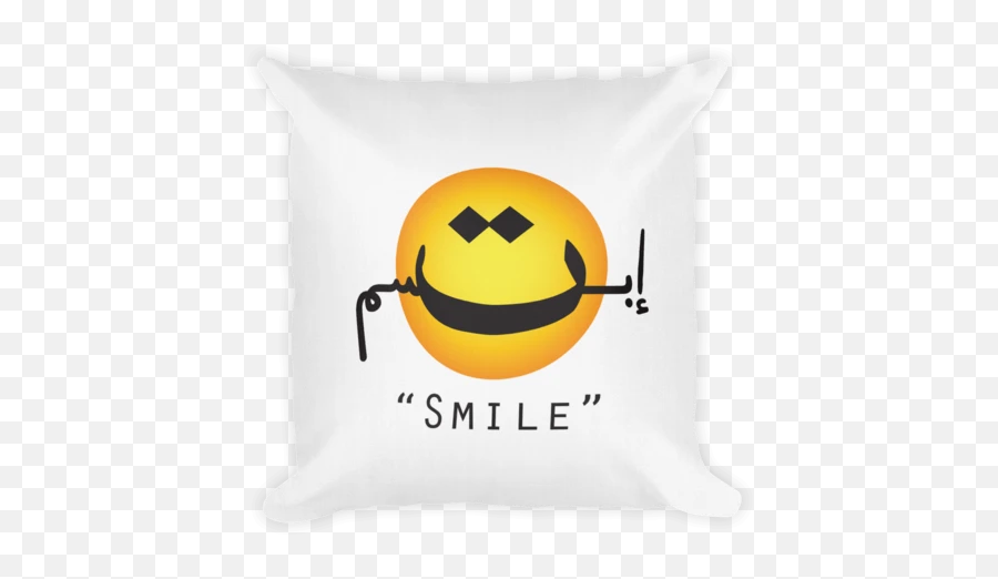 Smile - Throw Pillow Emoji,Throw Up Emoticon
