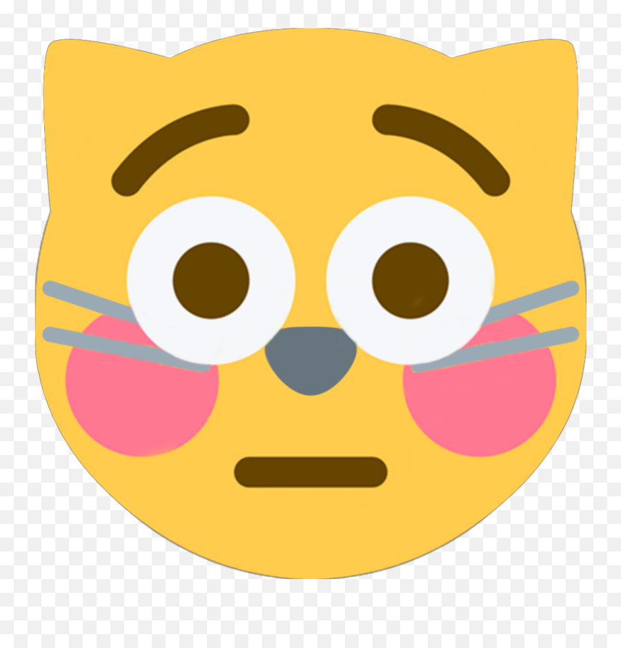 Flushed Catemoji - Deep Fried Surprised Emoji,Worm Emoji