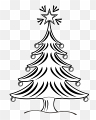 Emoji Clipart Present - Christmas Tree Pencil Drawing