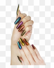 Vector Nail Girl Picture - Hand With Nails Transparent Background Emoji